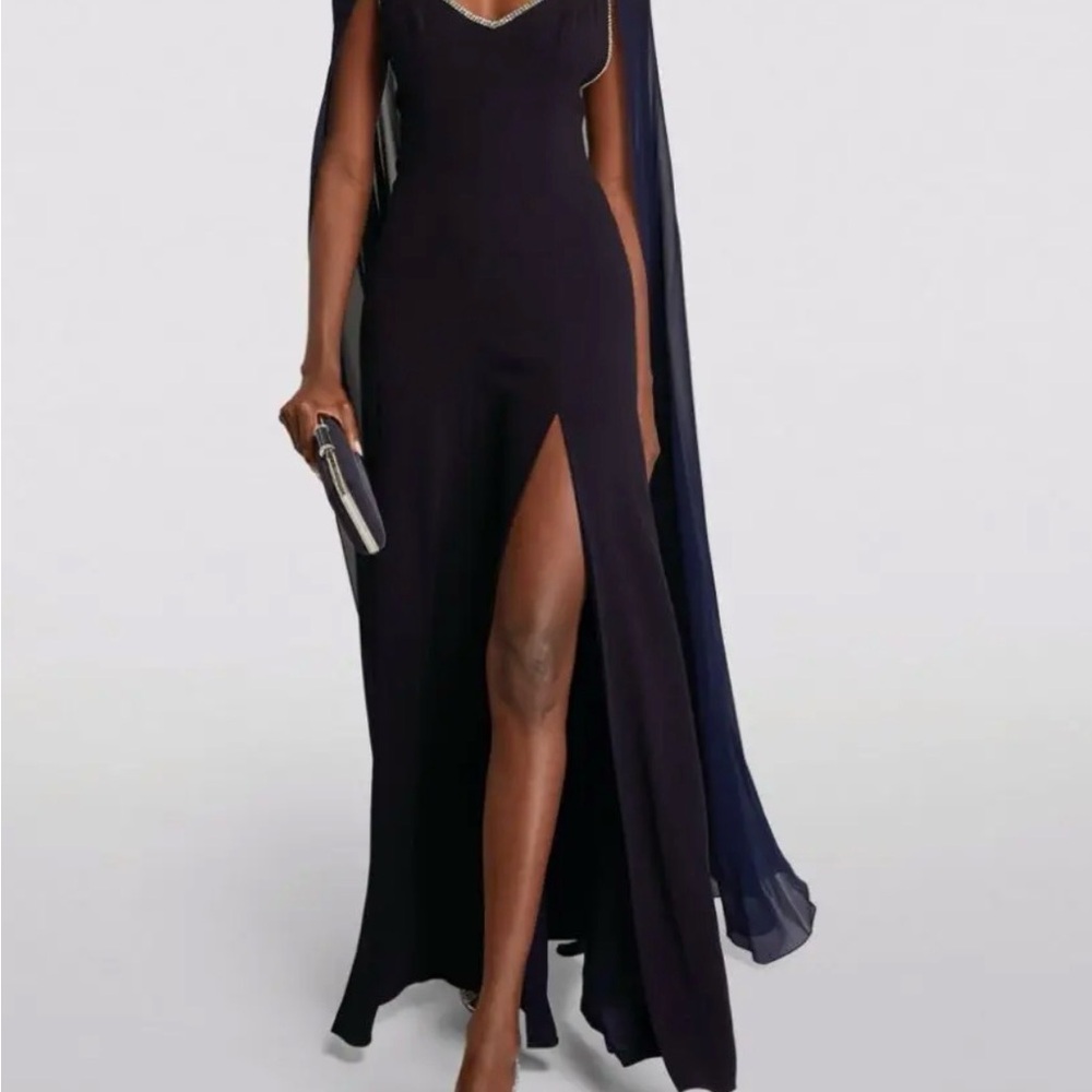 Jenny Packham Navy Evening Gown